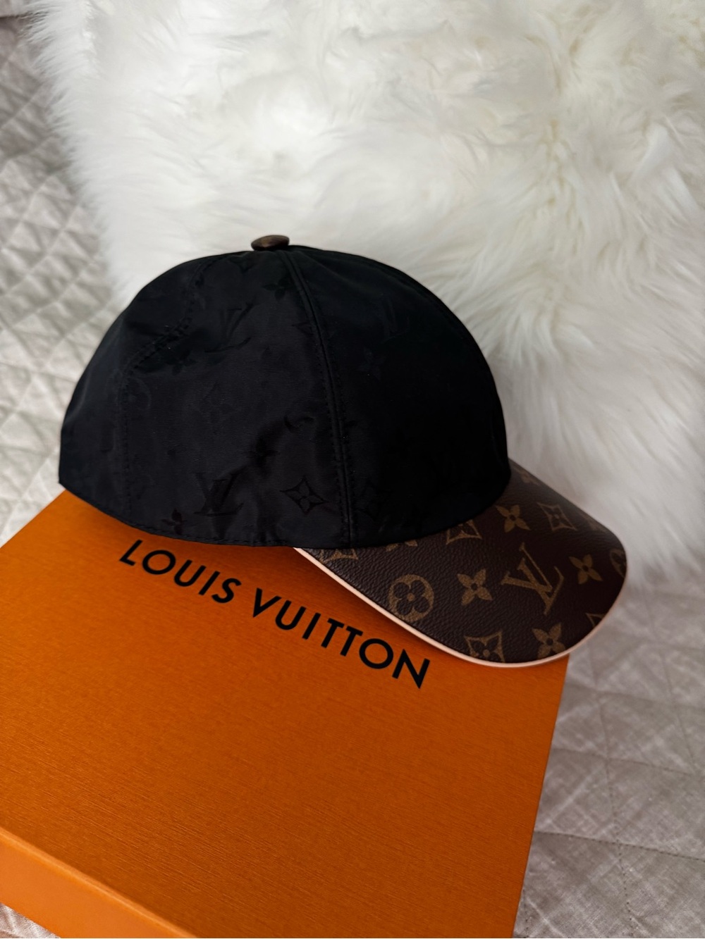 Louis Vuitton LV Get Ready Cap M76529 Black Monogram Size L